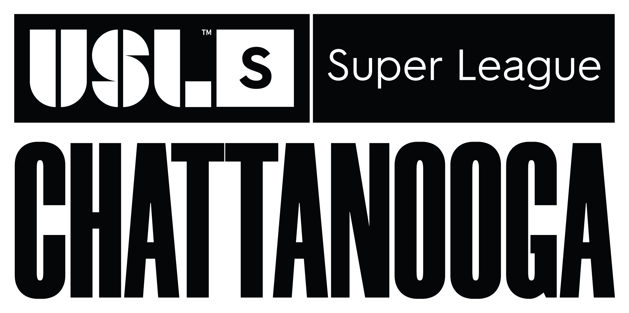 Super League Chattanooga wordmark black