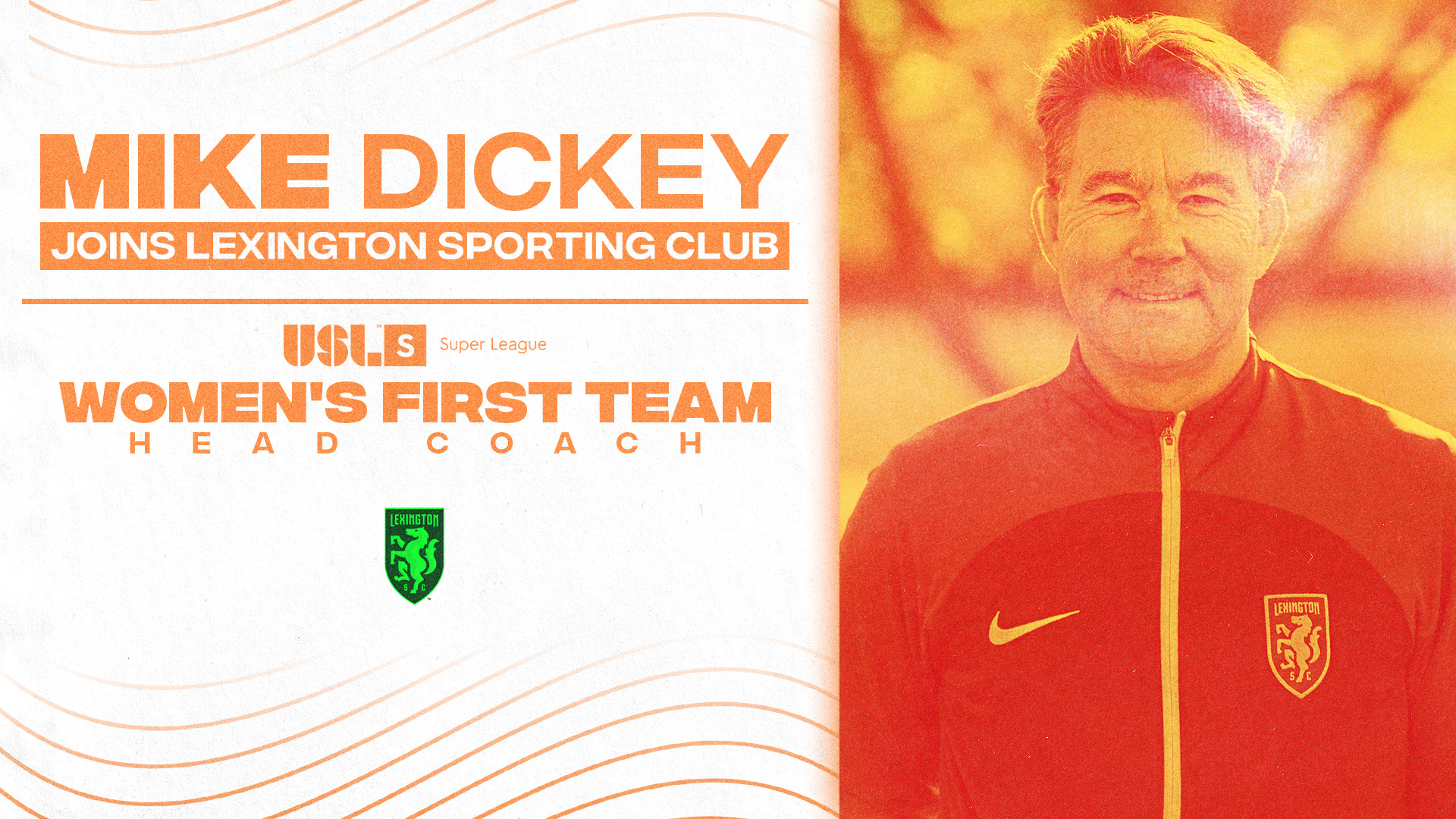 Lexington Sporting Club appoints Michael Dickey as Super League Head Coach ahead of inaugural season featured image