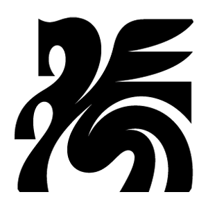 Dallas Trinity FC secondary crest, black and white